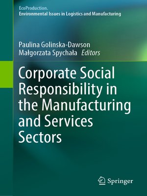 cover image of Corporate Social Responsibility in the Manufacturing and Services Sectors